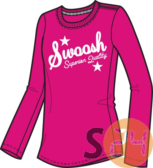 Nike Hosszú ujjú Swoosh - lány 393680-699