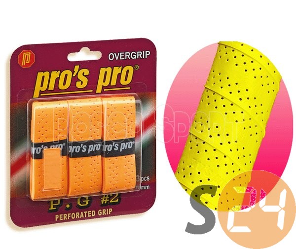 Pro's pro perforated fedőgrip 3 db, narancs sc-5808