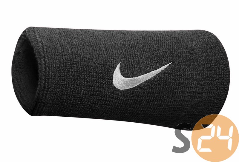 Nike eq Csuklópánt Nike swoosh doublewide wristbands black/white N.NN.05.010.OS