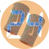 Nike eq Csuklópánt Nike ace doublewide wristbands light magenta/photo blue/white N.NN.B9.508.OS