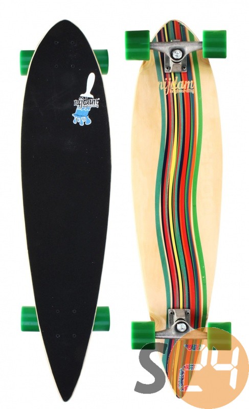 Nijdam green vortex longboard, csíkos sc-19918