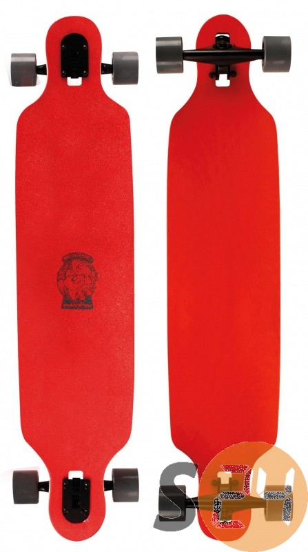 Nijdam wooden warrior longboard, piros sc-19920