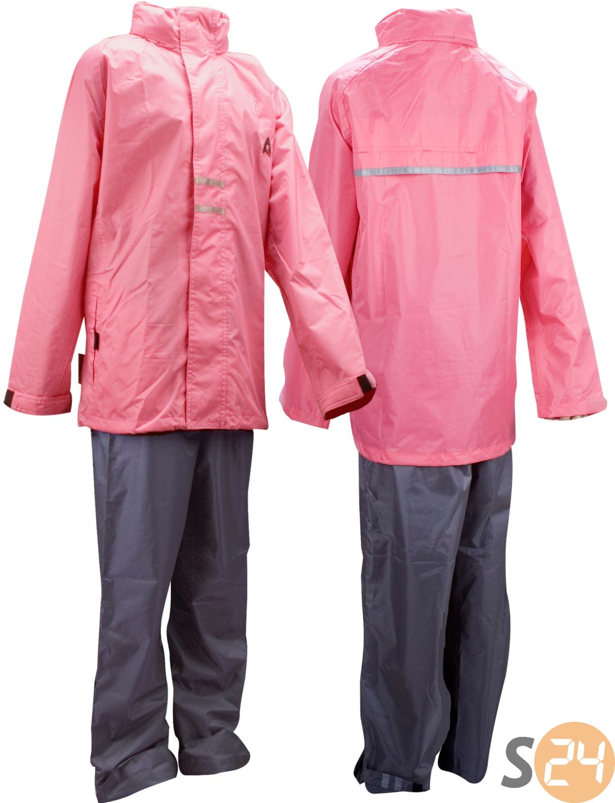 Lány esőruha, pink-szürke sc-19033