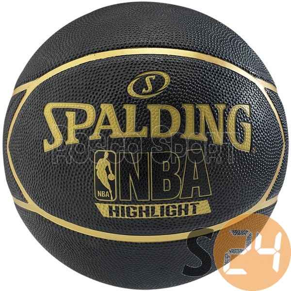 Spalding nba highlight black-gold kosárlabda sc-22288