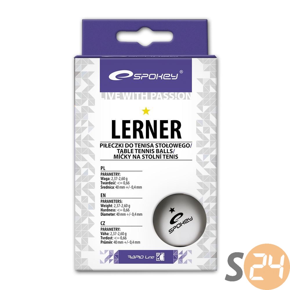 Spokey lerner fehér ping-pong labda, 6 db sc-8608