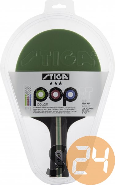 Stiga pop color green ping-pong ütő sc-22202