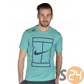 Nike court french stripe tee Rövid ujjú t shirt 658171-0405